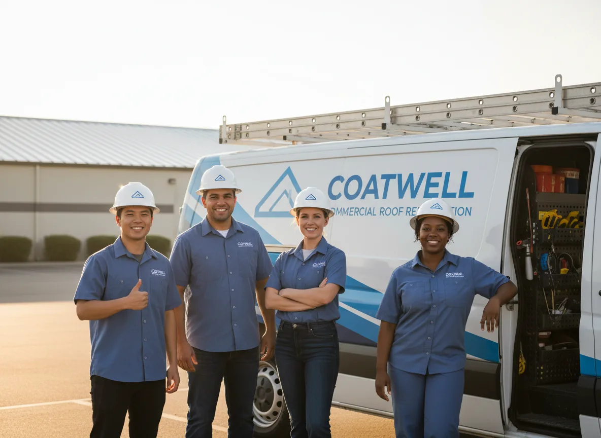 Commercial roof coating company in Castana, IA