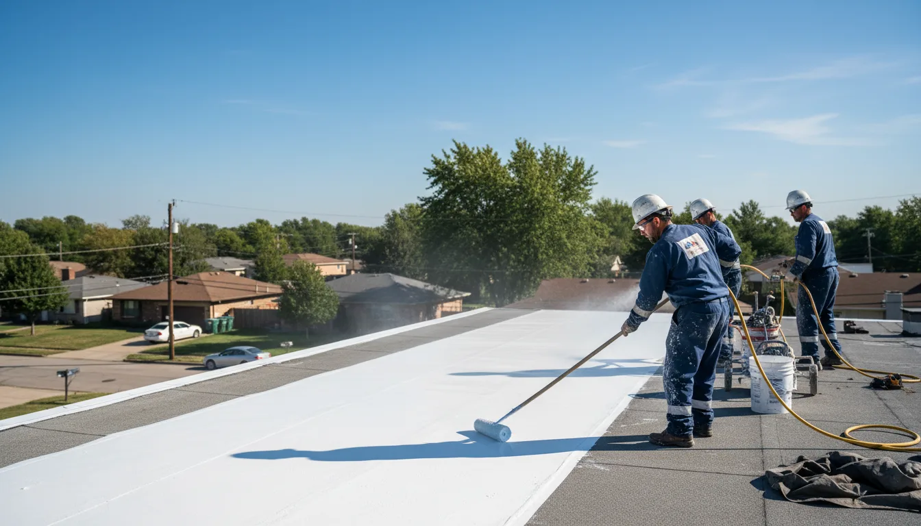 Commercial roof coating in Castana, IA near me